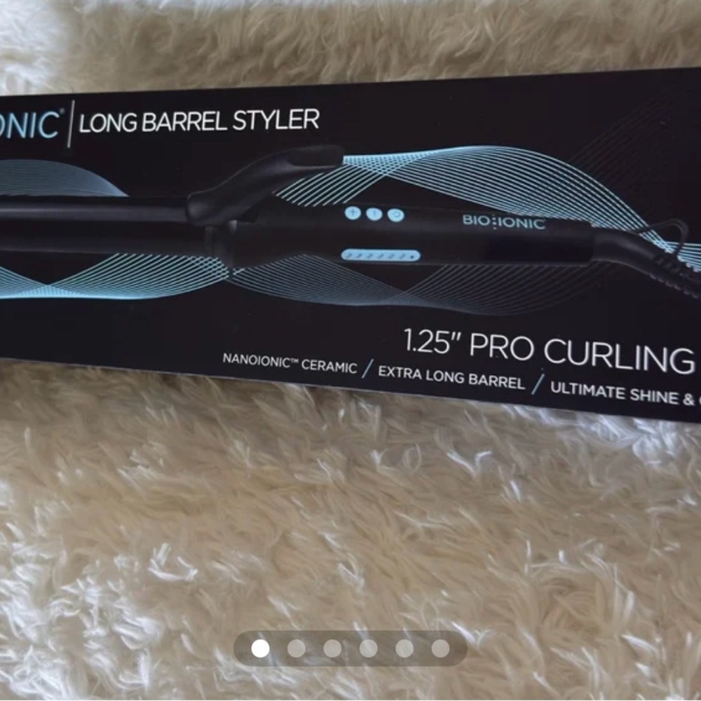 1.25" Blue Curling Iron for Women - Picture 2 of 7